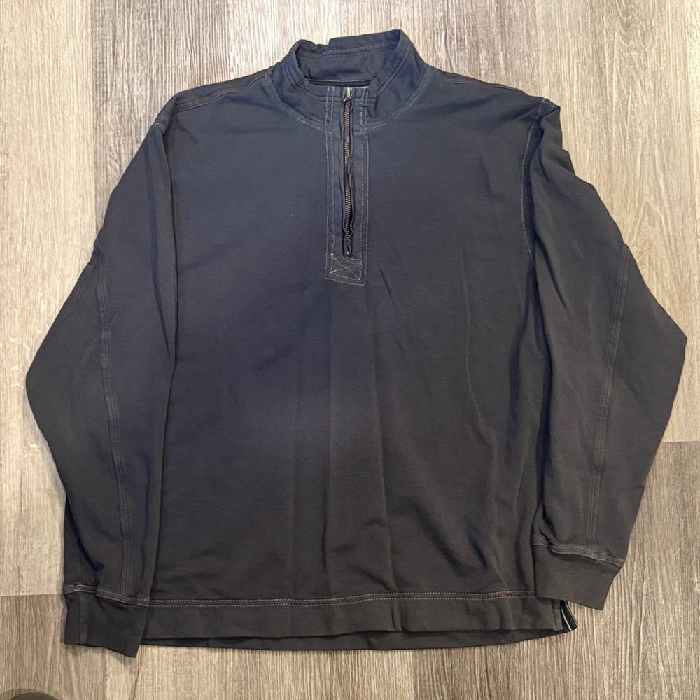 True Grit Men's Black Zip-Up Sweater
